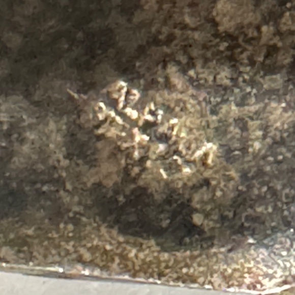 Vintage Black Enamel Mother of Pearl Inlay Alpaca Bracelet Mexico - Picture 4 of 5